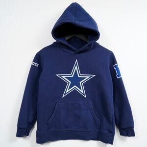 Dallas Cowboys Youth Hoodie Navy Blue Fanatics Pro Line S Nicholas #4 NFL